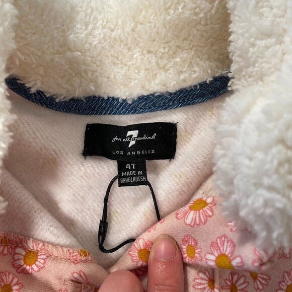 7 for all man kind Pink Floral Toddler Sweater‎ - Picture 4 of 5